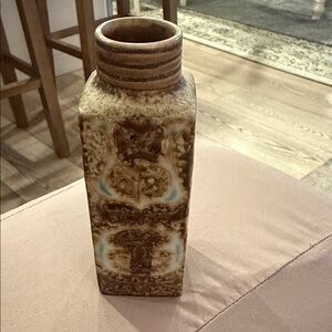 Royal Copenhagen small square 'Baca' vase by Nils Thorsson